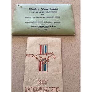 factory original 1967 Ford Mustang owners manual & more, mint condition